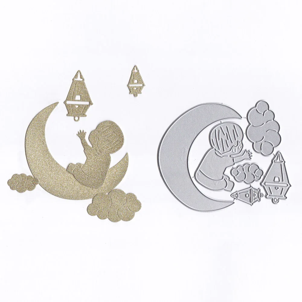 Metal Cutting Dies Stencils Baby and Lantern for DIY Scrapbooking/photo album Decorative Embossing Paper Cards | Дом и сад