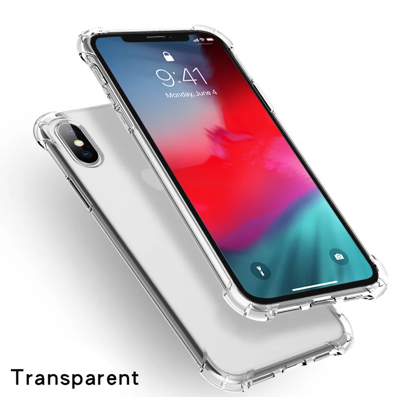 Transparent PZOZ роскошный силиконовый чехол для iphone Xs Max Xr X, антиосенний прозрачный ТПУ для iphone 8 7 6s 6 S Plus, мягкий чехол для телефона - Цвет: Transparent