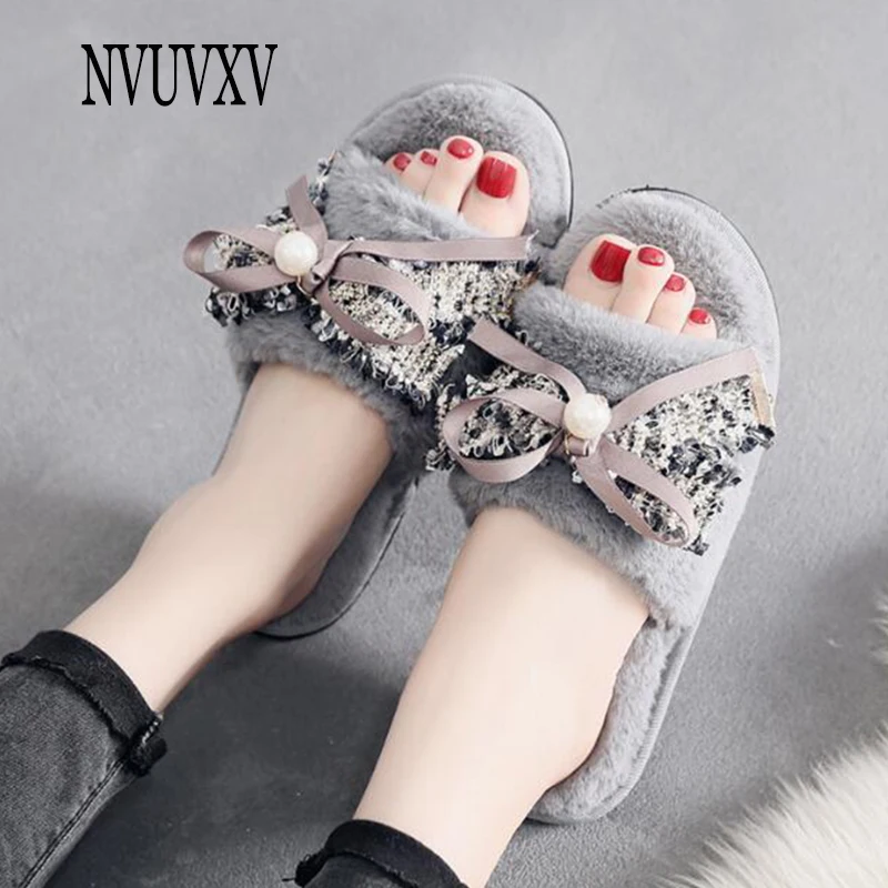 Женские хлопковые тапочки Сезон осень-зима Теплая повседневная домашняя женская