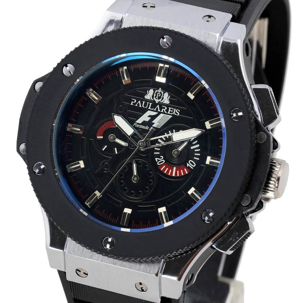 Для мужчин Роскошные Автоматические Wind механические розовое золото серебристый