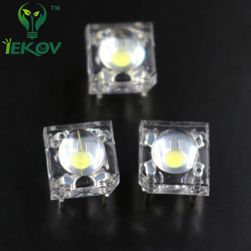 20 шт. LED 5 мм белый Пиранья супер флюс светодиоды 4 pin купольная широкоугольная