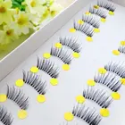 10 пар, натуральные черные мягкие Накладные ресницы