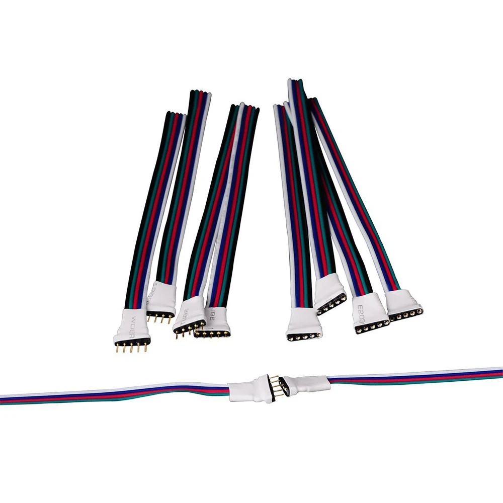 Разъем для светодиодной ленты RGB CCT RGBW 6pin 5pin 4pin адаптер ПП легкий разъем