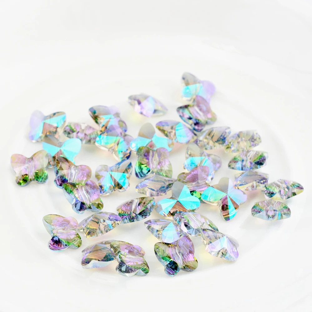 (1 шт.) стразы из 100% оригинальных кристаллов Swarovski 5754 Бабочка 10 мм для