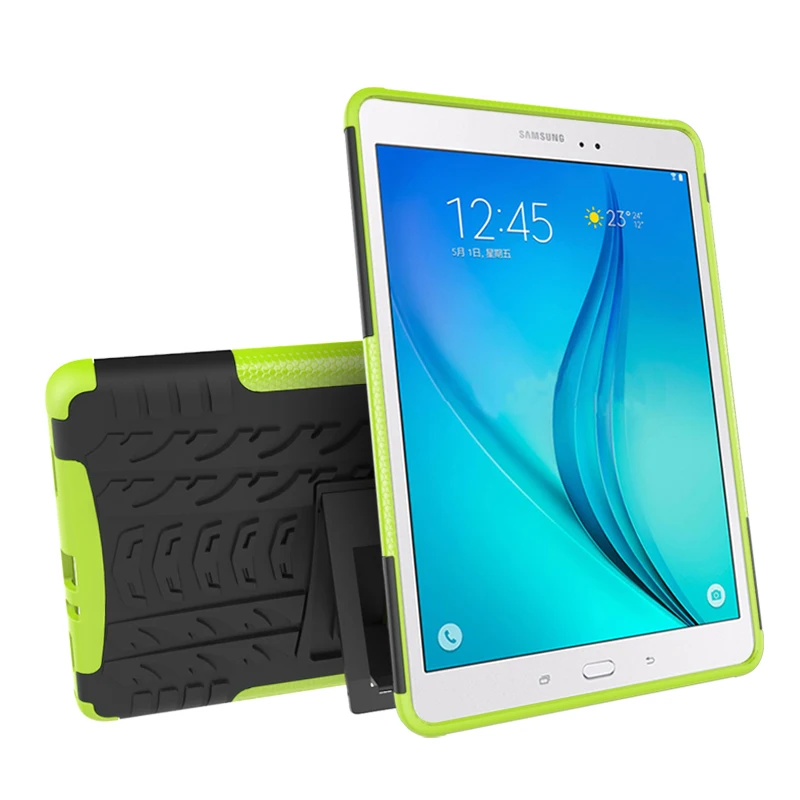 

Tablet Case For Samsung GALAXY Tab A 9.7 T550 T555 TPU & PC 2 in 1 Armor Hybrid Armor Kickstand Cover Protective Case