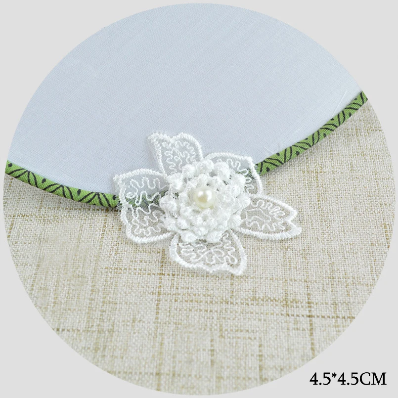 PF цветок жемчужные заплатки DIY вышивка патч для одежды юбка платье ручной работы