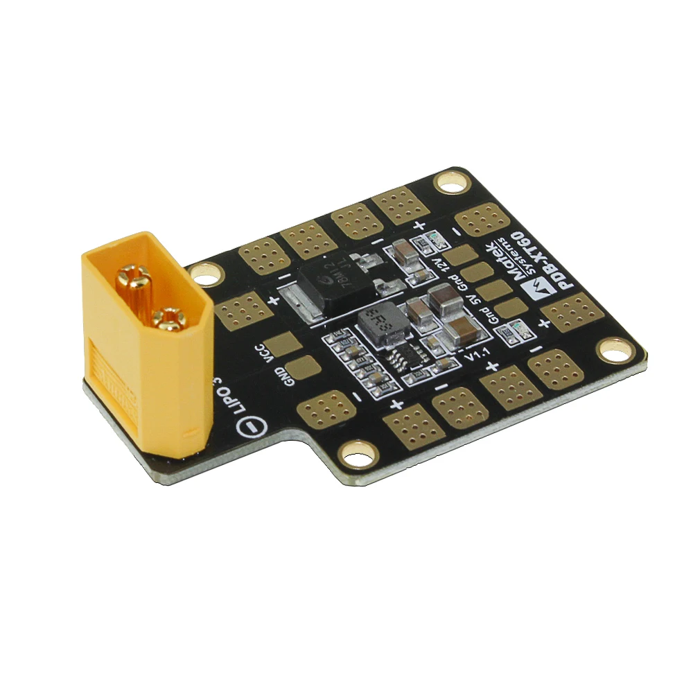 MATEK Mini Power Hub PDB XT60 распределительная плата с BEC 5 В/12 В для мультиротора самолета FPV