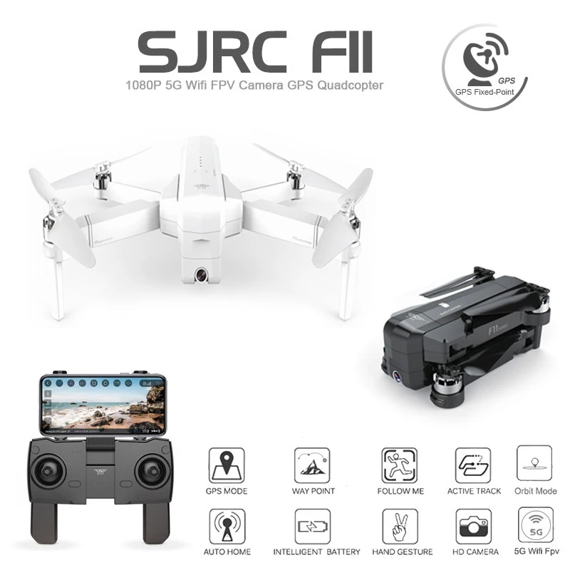 SJRC F11 GPS Дрон с Wifi FPV 1080P камера бесщеточный Квадрокоптер 25 минут полета время