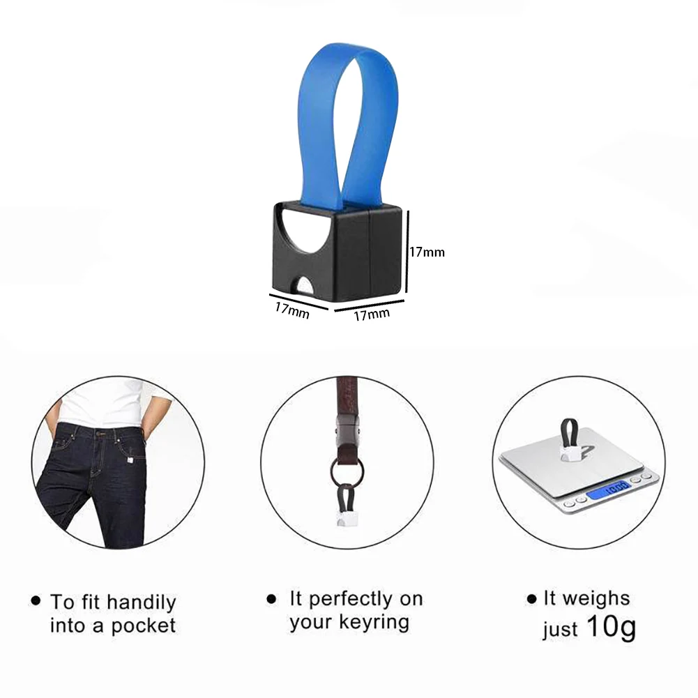 Модный мини брелок для телефона, зарядное устройство Micro USB, аварийный магнитный, портативный, на батарейках, для улицы, удобный, для путешествий, универсальный
