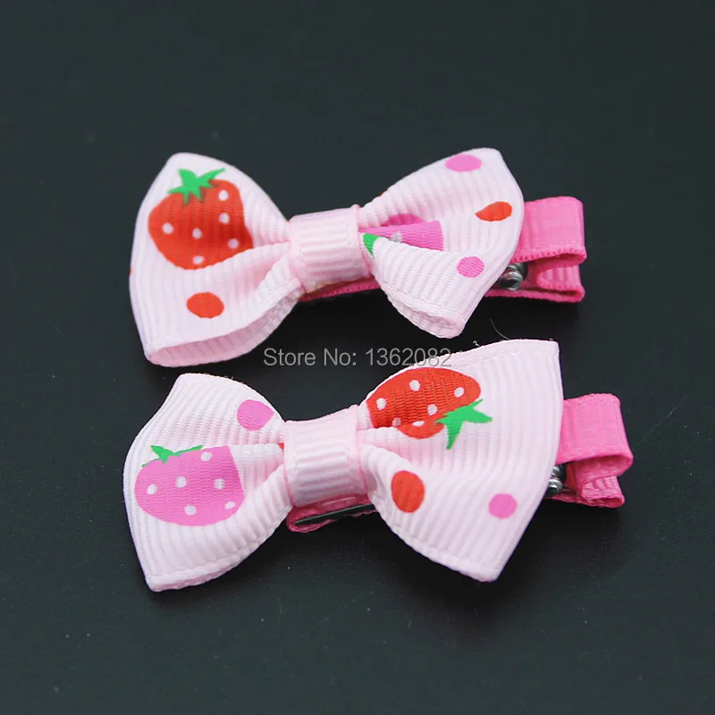 10 шт. заколки для волос девочек бант повязка милые фрукты Клубничные шпильки