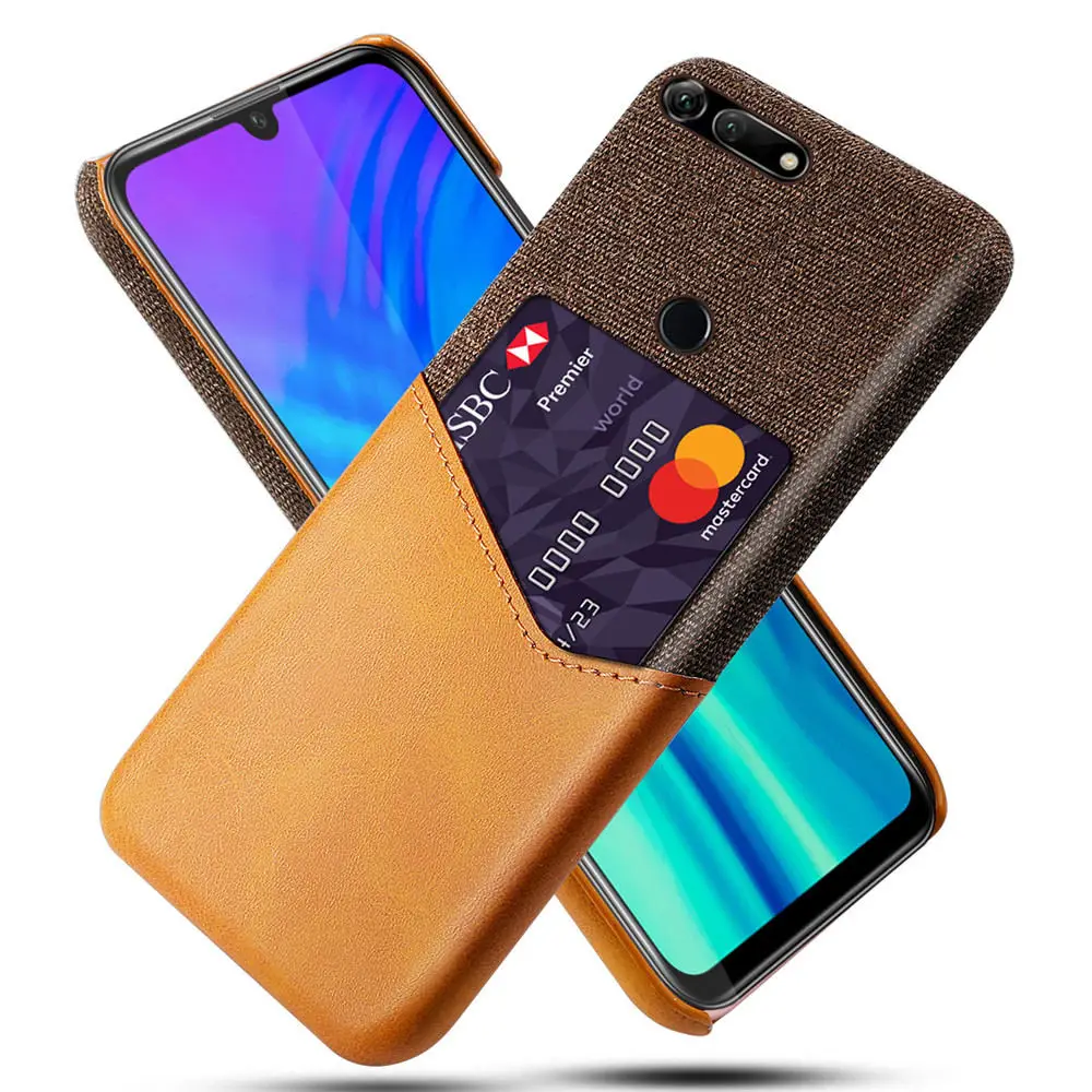 Деловой чехол для huawei Honor V20 20 20i 10i 10 9 lite V9 V8 7X чехол с отделением для карт чехол s для Honor 8A 8S 8X MAX Play - Цвет: Orange
