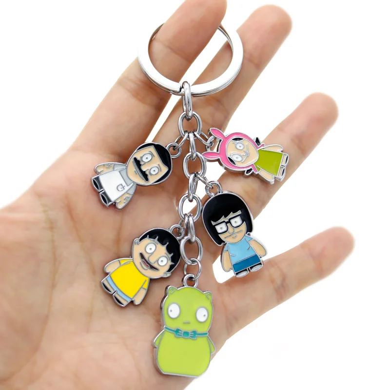 Bobs Burgers 3cm keychain Metal Pendant Figure toy | Игрушки и хобби