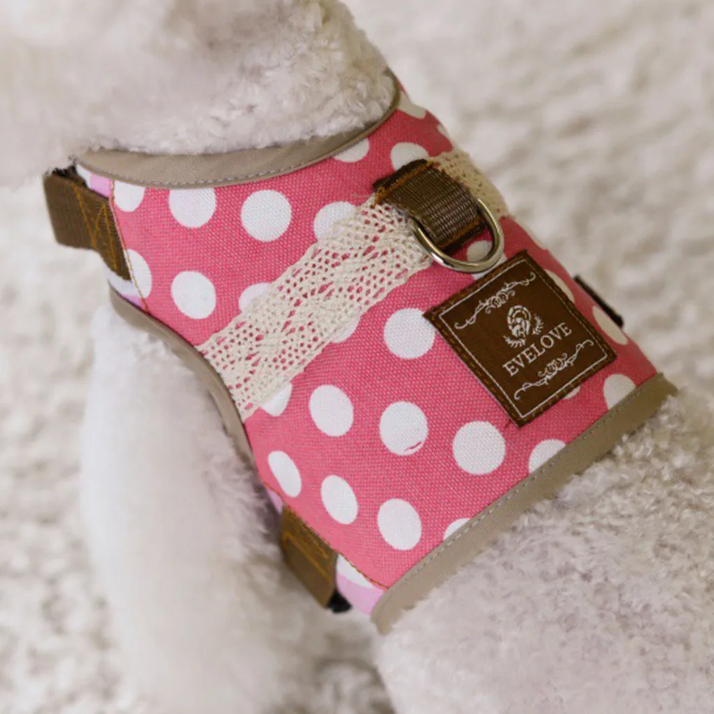 Регулируемый нагрудный ремень для собак модный Воздухопроницаемый поводок