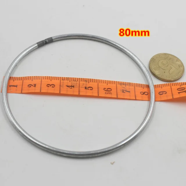 80mm 10 шт 35-200 мм Ловец снов Reve круглые кольца фурнитура Висячие круглые Cercle металлические Pour Attrape Reve ювелирные изделия брелок DIY - Цвет: 80mm