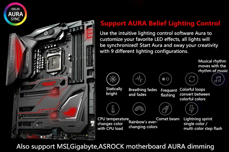 Цветная(RGB) концентратор материнская плата синхронизации ауры 12V заголовок 4-контактный интерфейс RGB 1-10 контроллер вентилятора затемнения концентратор Поддержка ASUS, MSI, Gigabyte, ASROCK