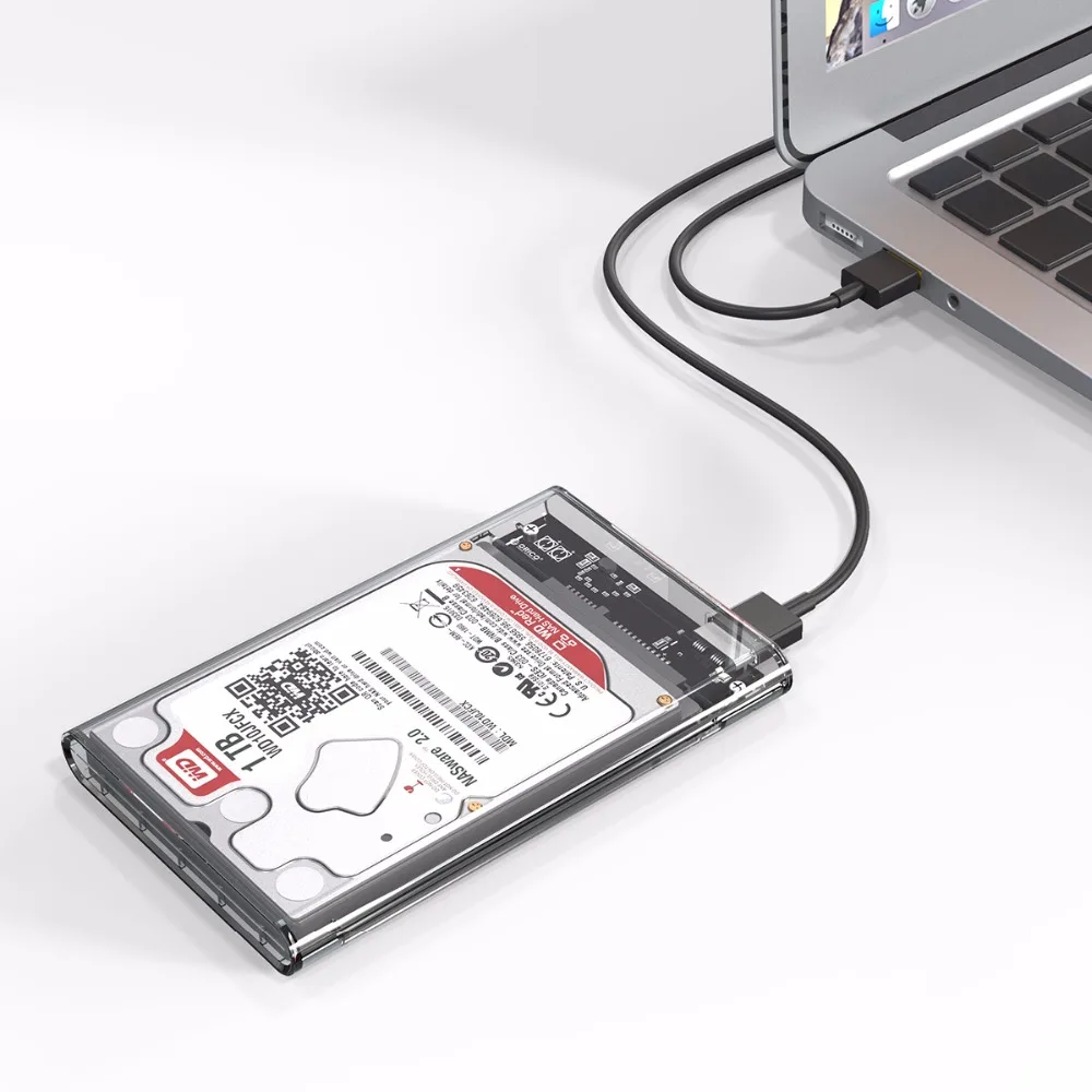 ORICO 2 5 дюйма Прозрачный чехол для жесткого диска USB3.0 Sata 3 0 инструмент бесплатно
