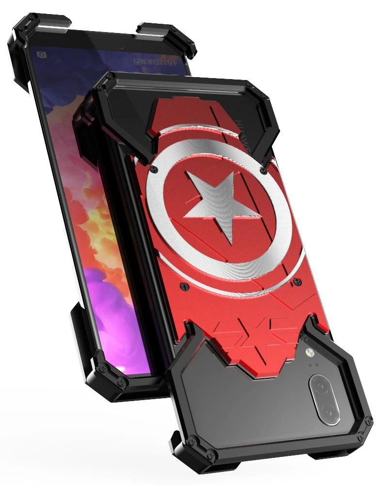 Металлический Чехол Super Hero для Huawei P30 Pro P20 Lite P10 P9 Plus Nova 5 5i 4 3 3i 3e 2 2S чехол с кольцом для телефона с изображением Человека-паука