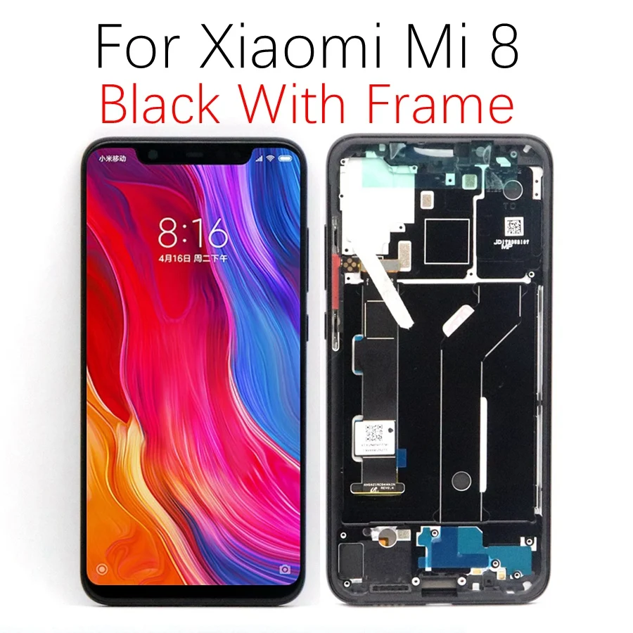 Для Xiaomi mi 8 ЖК-дисплей сенсорный экран дигитайзер для Xiaomi mi 8 ЖК для Xiaomi mi 8 дисплей AMOLED mi 8 замена экрана