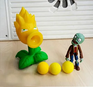 

New Popular Game PVZ Plants vs Zombies Peashooter PVC Action Figure Model Toys 10CM Plants Vs Zombies Toys362