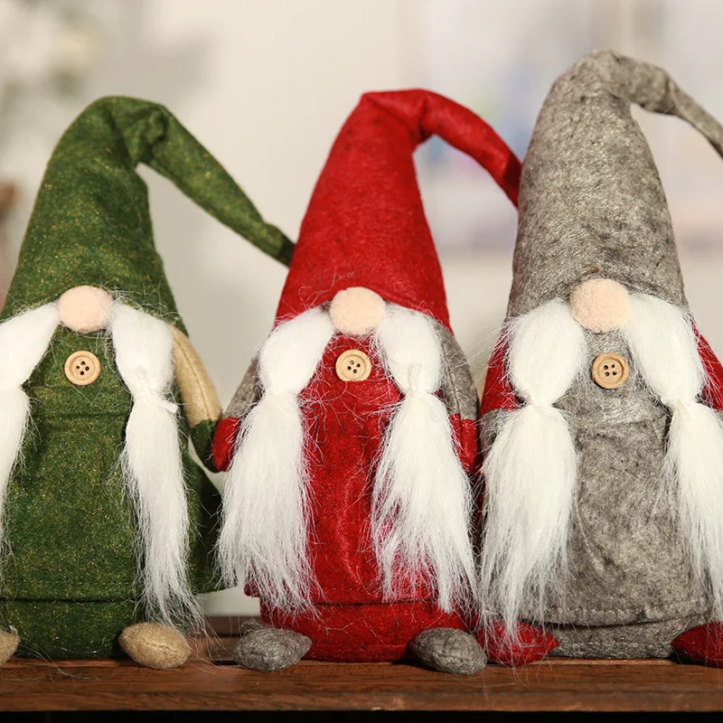 1pc Faceless Dolls Christmas DIY Ornaments Home Decoration Party Supplies for Kids Toys Navidad 2018 |