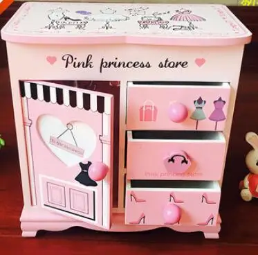 3 YM 720 мультяшная hello kitty Прекрасная деревянная шкатулка аксессуары - Цвет: 3