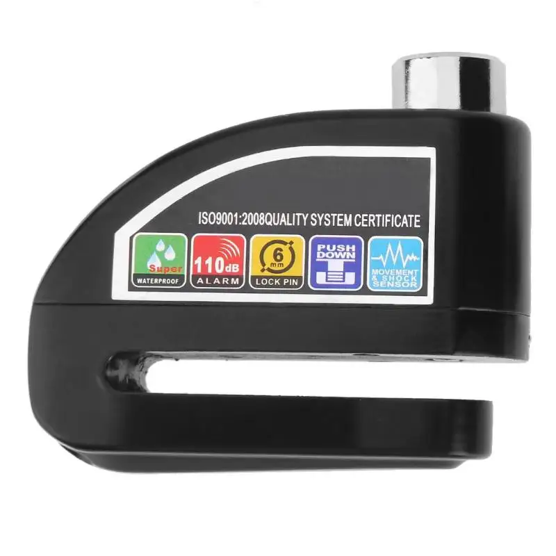 

Anti-theft Wheel Disc Brake Lock with Security Alarm for Motorcycle Bicycle