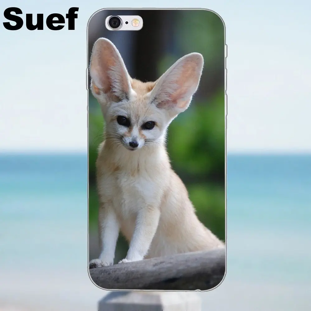Suef Fennec Fox Мягкий ТПУ чехол для iPhone 4 4S 5 5S 5C SE 6 6S 7 8 Plus X Galaxy J1 J3 J5 J7 A3 A5 2016 2017|case for iphone|case