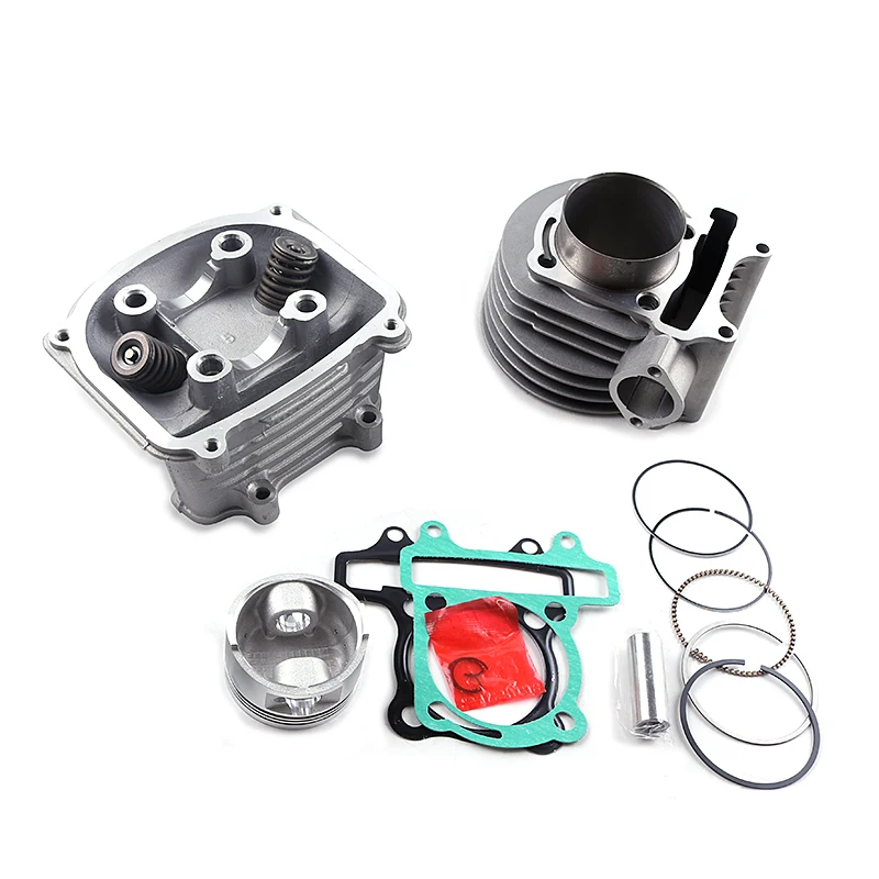 157QMJ 1P57QMJ 152QMI 1P52QI двигатель GY6 125 150 скутер цилиндр комплект Диаметр 57,4 мм гоночный выхлопной хром CDI Cam катушки масла
