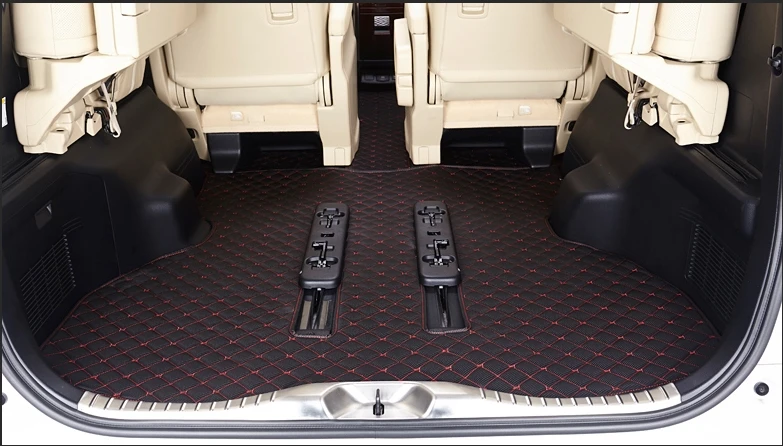 Полный комплект автомобильных напольных ковриков + коврик для багажника Toyota Alphard