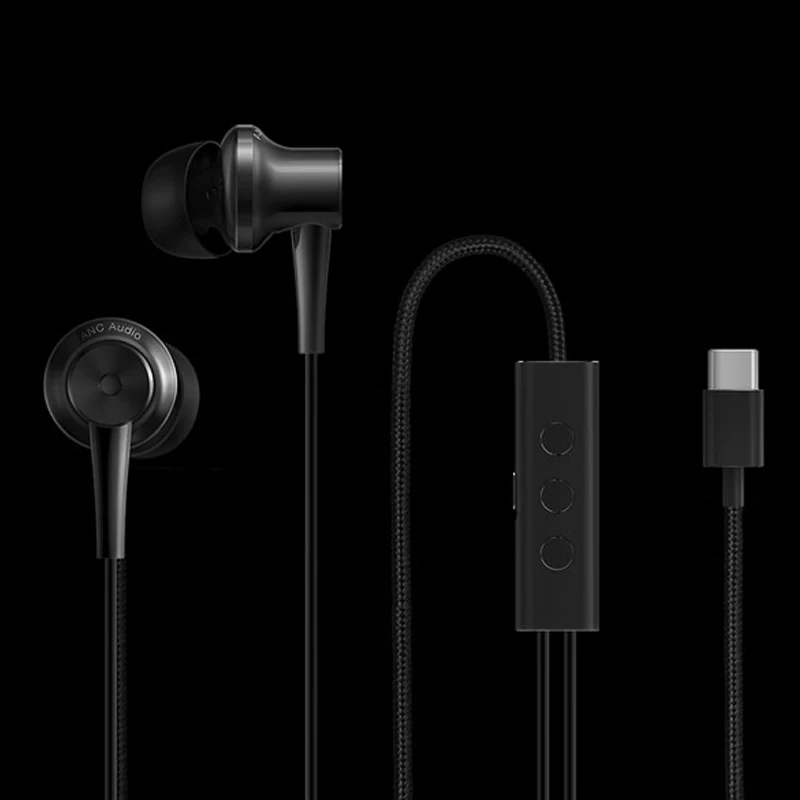 Новейшие оригинальные наушники Xiaomi ANC с шумоподавлением проводное управление