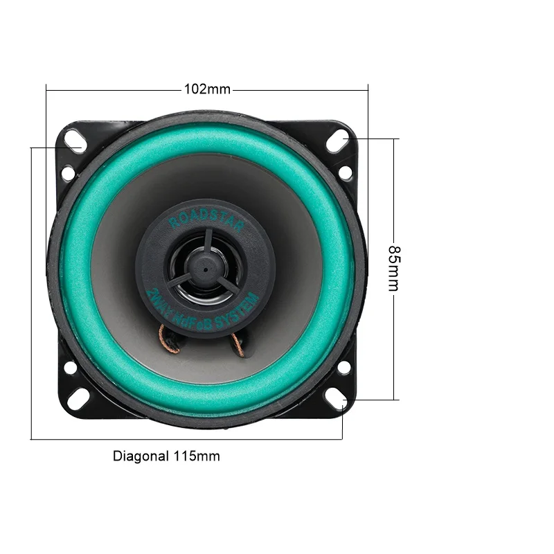 2 шт. 4 дюйма 100 Вт автомобильный HiFi коаксиальный динамик Автомобильная дверь авто аудио Музыка Стерео полный диапазон частот динамик s для автомобилей