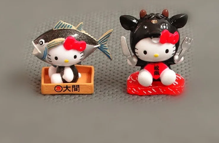 50~ 150 шт без повтора 2-3,5 см мини мультфильм hello kitty фигурка куклы жесткий ПВХ модель животного игрушка японского аниме d11