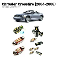 led interior lights for chrysler crossfire 2004 2008 6pc led lights for cars lighting kit automotive bulbs canbus
