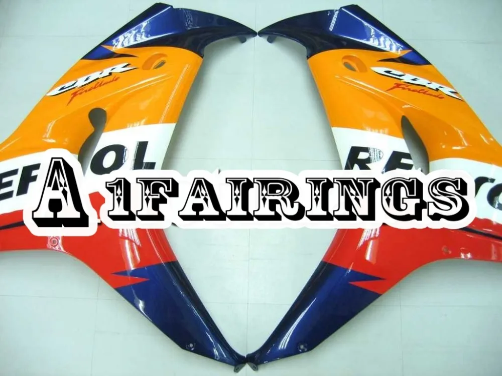 Коврики для Honda CBR1000RR 2006 2007 ABS пластиковые панели кузова мотоцикла 06 07 оранжевые
