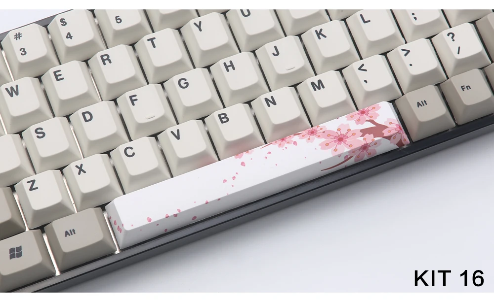 Пятисторонняя Сублимация краски spacebar 6.25U Вишневый профиль keycap для DIY cherry mx механическая клавиатура