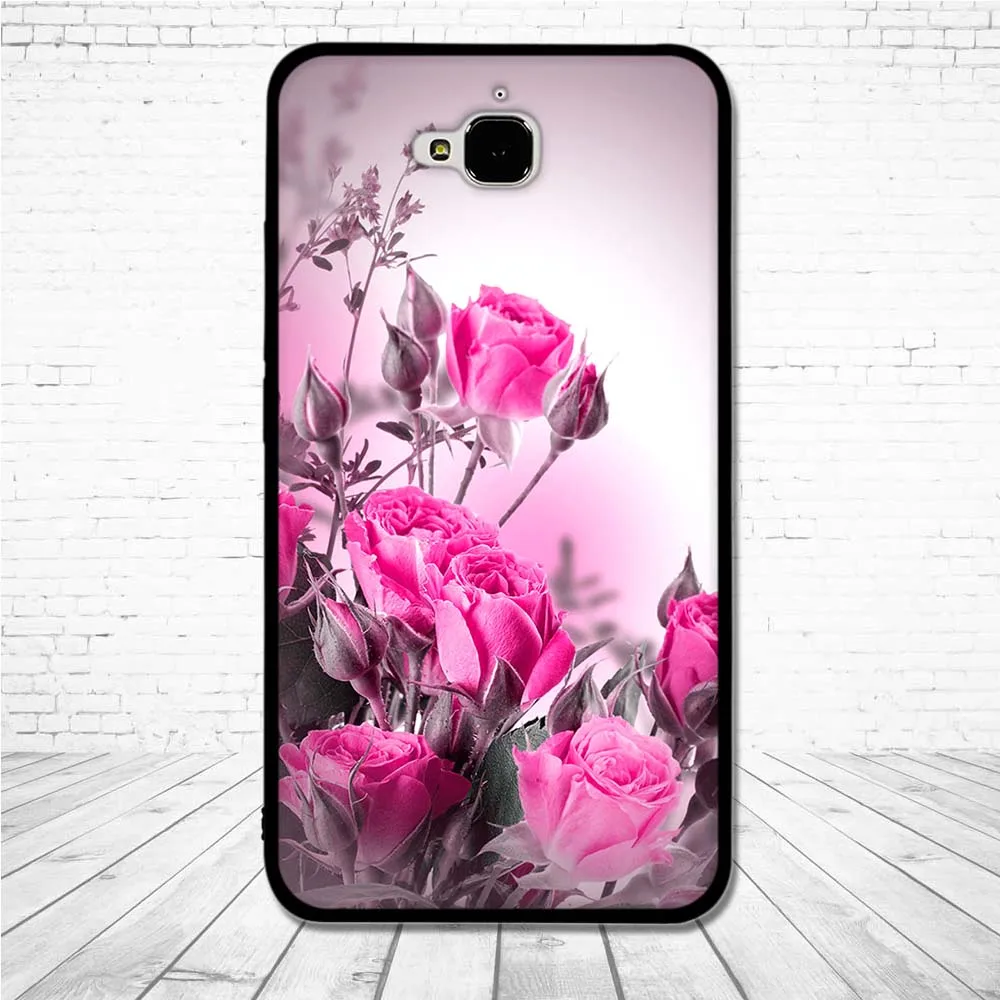 Чехол из ТПУ для huawei Honor 4c Pro Y6 мягкий силиконовый задний телефона 3D рельефные