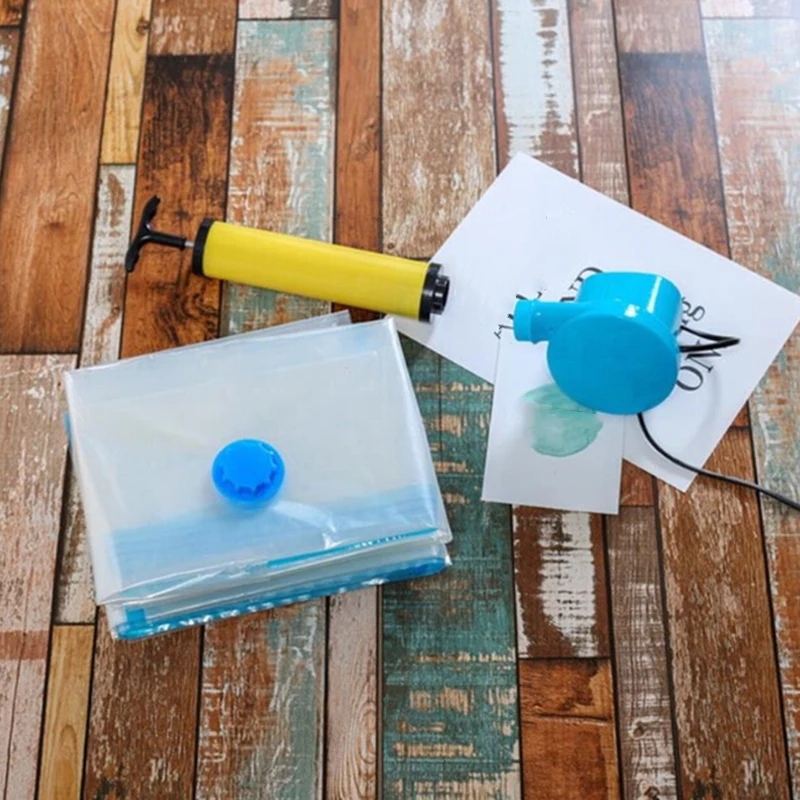 Набор вакуумных сумок для хранения одежды одеял складной сжатый органайзер