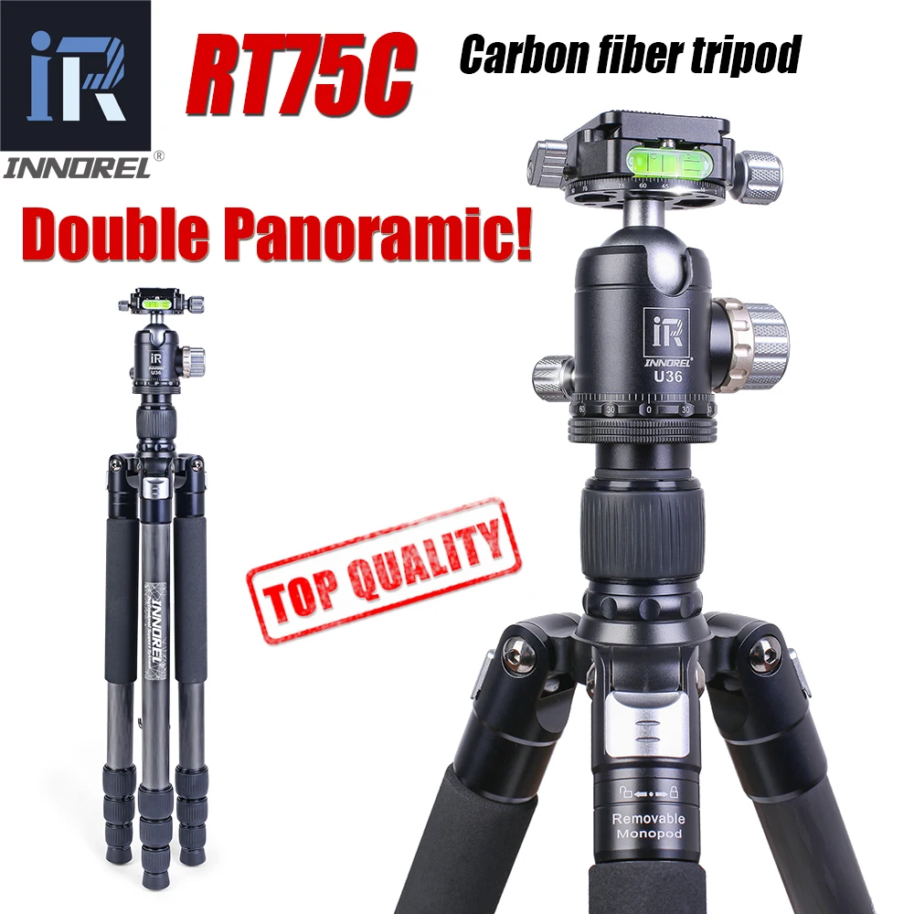 Профессиональный штатив RT75C из углеродного волокна для цифровой DSLR-камеры