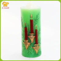 lxyy religious embossed candle silicone molds handmade soap candle moulds with unique festive pattern