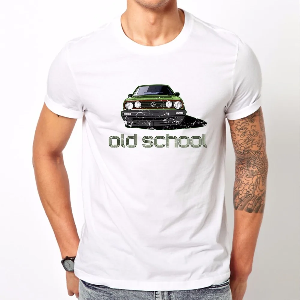 2019 новый дизайн футболка модная Старая школа Германия машина Gti Mk2 арт