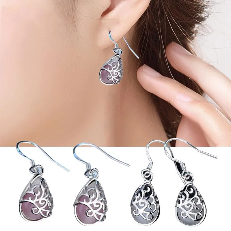 Fashion Openwork Design Solid Color Beads Pendant Alloy Earrings Joker Simple Women's For All Occasion F715|Серьги-подвески| |