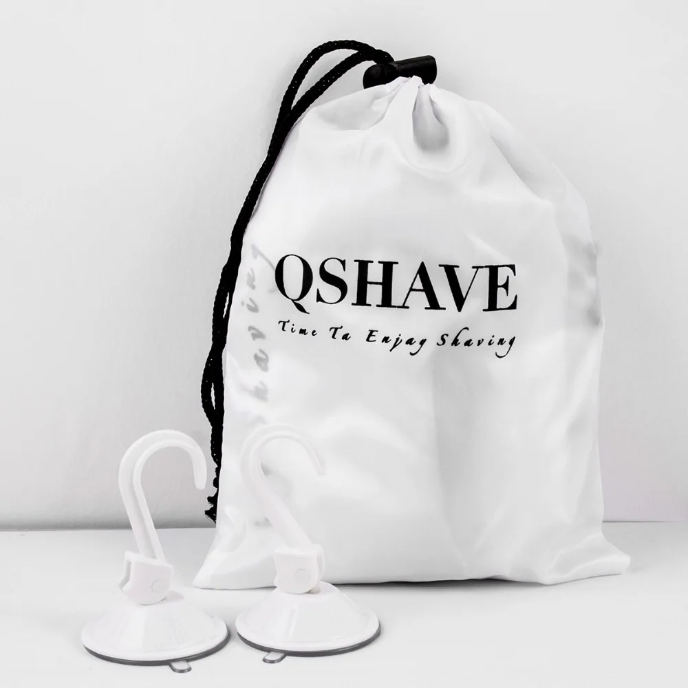 

Beard tool and Moustache Catcher Apron Cape Bib for shave with Suction Cups QSHAVE Attach to Mirror for Bearded White 130cm*82cm
