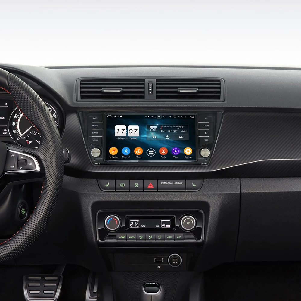 Owtosin автомобиль радио мультимедиа видео плеер навигации gps Android 9,0 для Skoda Fabia автомобиль 4 Гб Оперативная память 32GB Встроенная память
