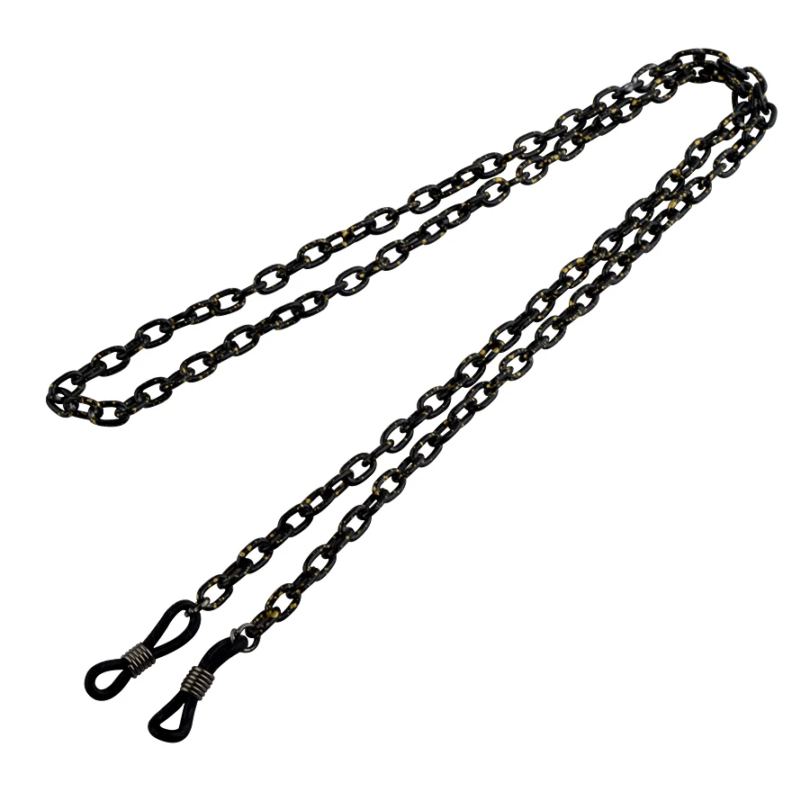 Оптовая продажа 10 шт. новинка черная металлическая цепочка для очков