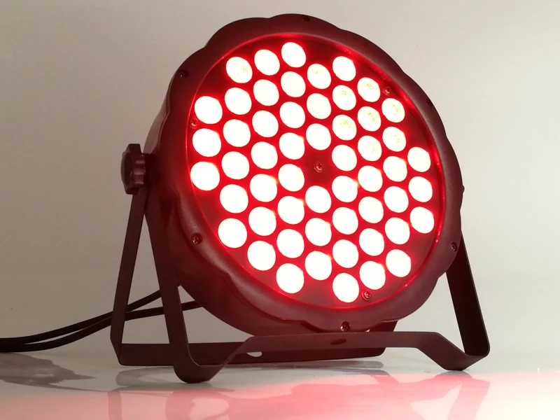 4 шт./54x3 Вт RGB 3в1 СВЕТОДИОДНЫЕ полноцветные par огни dmx512 плоские профессиональное