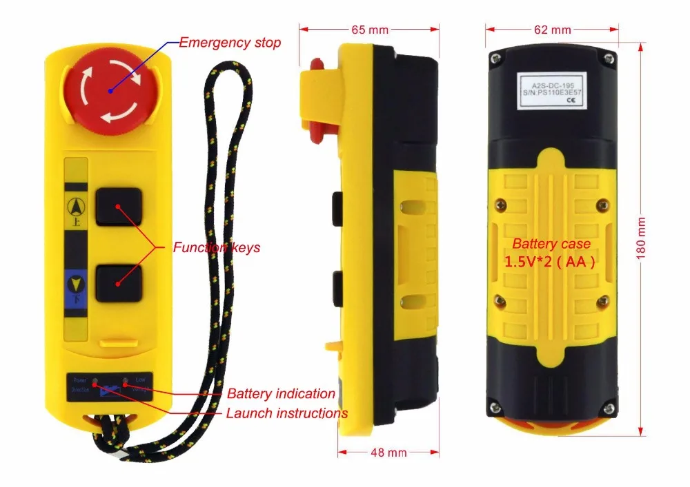 Промышленный беспроводной радиопульт дистанционного управления переключением