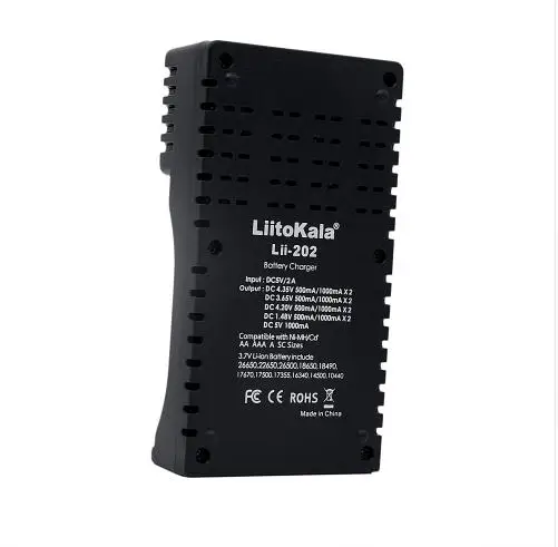 Новое зарядное устройство Liitokala Lii202 18650 1,2 в 3,7 в 3,2 в AA/AAA 26650 10440 14500 NiMH литиевая батарея 18650 зарядное устройство