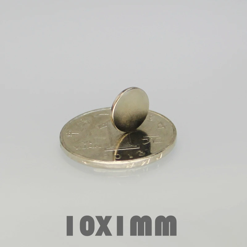 100/200/500 шт 10x1 мм неодимовый сильный магнит Неодимовый круглый N35 10*1 поисковый