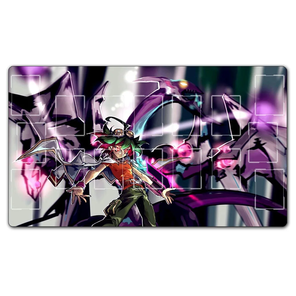 Светло-серый Yugioh Nekroz из ганнира игровой коврик настольные игры карты TCG игровой коврик, пользовательские Yu-gi-oh коврик с рисунком настольной игровой коврик Бесплатные сумки - Цвет: Светло-серый