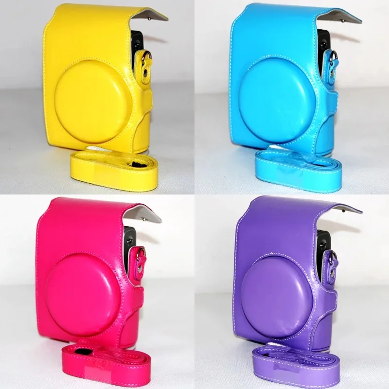 Новый чехол сумка из искусственной кожи с плечевым ремнем для камеры Fuji Fujifilm Instax